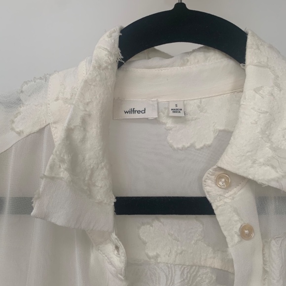 Aritzia Wilfred Hemistiche Dress in White (Size S) - Picture 7 of 11